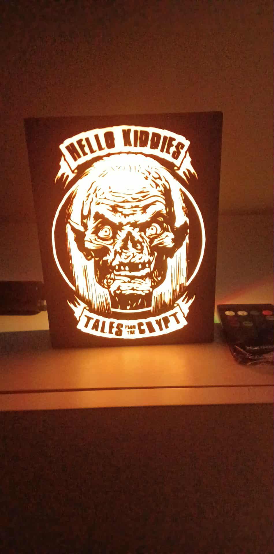 Tales From The Crypt LED light box – custom 3D printed – Lit Layer Creations